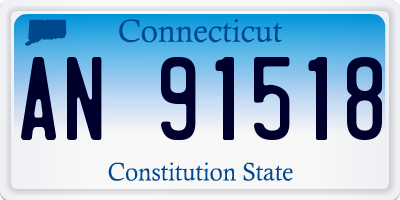 CT license plate AN91518
