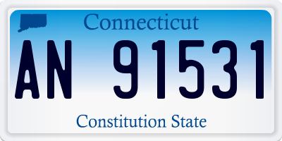 CT license plate AN91531