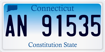 CT license plate AN91535