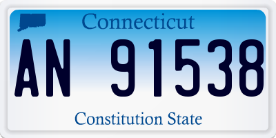 CT license plate AN91538
