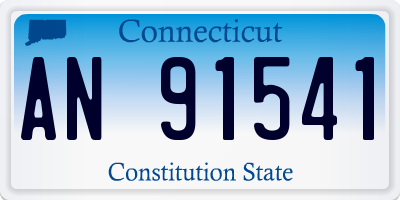 CT license plate AN91541