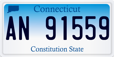 CT license plate AN91559