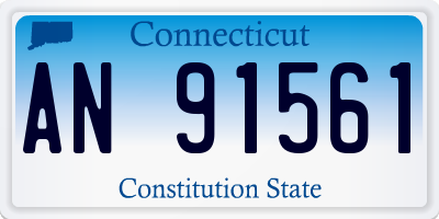 CT license plate AN91561