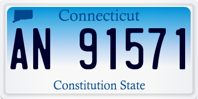 CT license plate AN91571