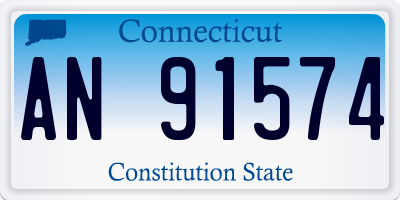 CT license plate AN91574