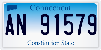 CT license plate AN91579