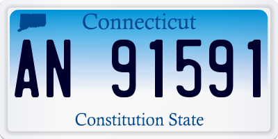 CT license plate AN91591