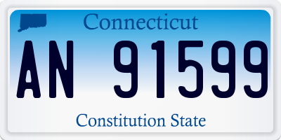 CT license plate AN91599