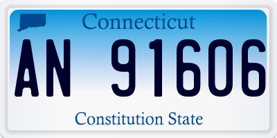 CT license plate AN91606