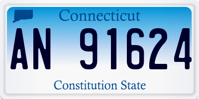 CT license plate AN91624