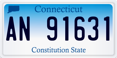 CT license plate AN91631