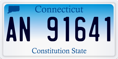 CT license plate AN91641