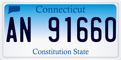 CT license plate AN91660
