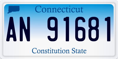CT license plate AN91681