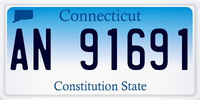 CT license plate AN91691