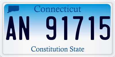 CT license plate AN91715