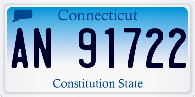 CT license plate AN91722