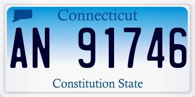 CT license plate AN91746