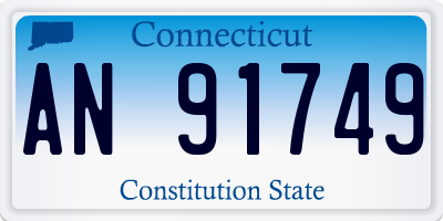 CT license plate AN91749