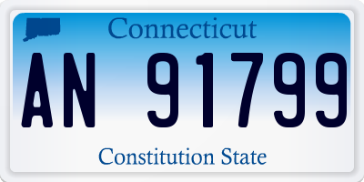 CT license plate AN91799