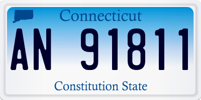 CT license plate AN91811