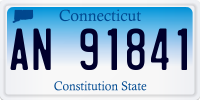 CT license plate AN91841