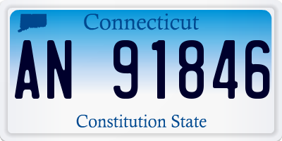 CT license plate AN91846