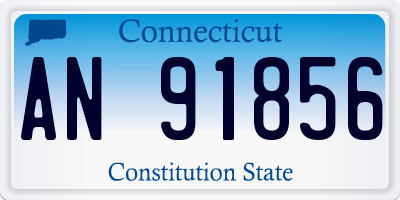 CT license plate AN91856