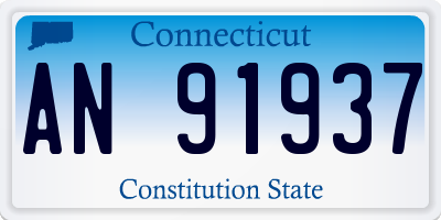 CT license plate AN91937
