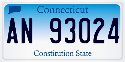 CT license plate AN93024