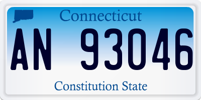 CT license plate AN93046