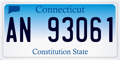 CT license plate AN93061