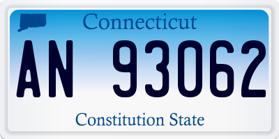 CT license plate AN93062