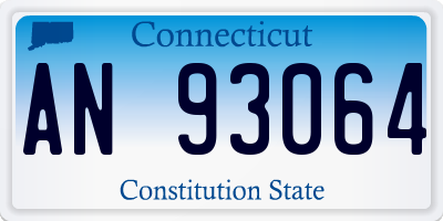 CT license plate AN93064