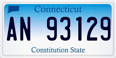 CT license plate AN93129