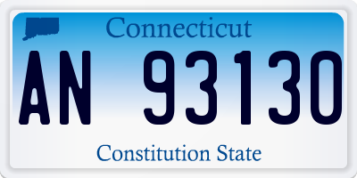 CT license plate AN93130