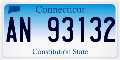 CT license plate AN93132