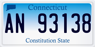 CT license plate AN93138