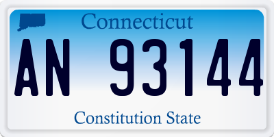 CT license plate AN93144