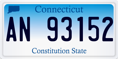 CT license plate AN93152