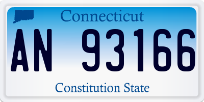 CT license plate AN93166