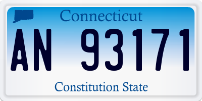 CT license plate AN93171