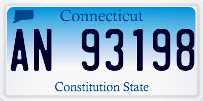 CT license plate AN93198