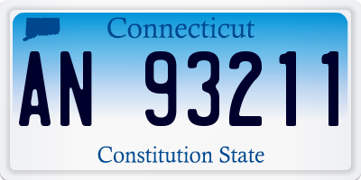 CT license plate AN93211