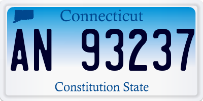 CT license plate AN93237