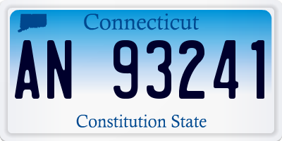CT license plate AN93241