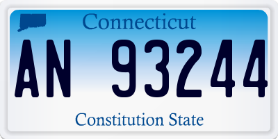CT license plate AN93244