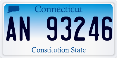 CT license plate AN93246