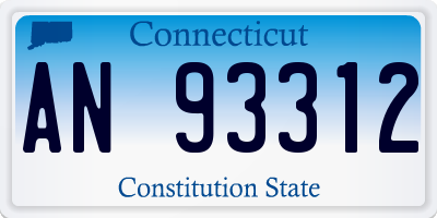 CT license plate AN93312