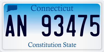 CT license plate AN93475